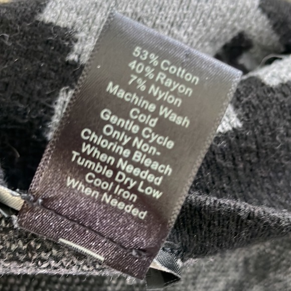 ANN TAYLOR long sweater S black and grey - Picture 5 of 5